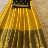 Haldi Special Gold Weaving  Saree