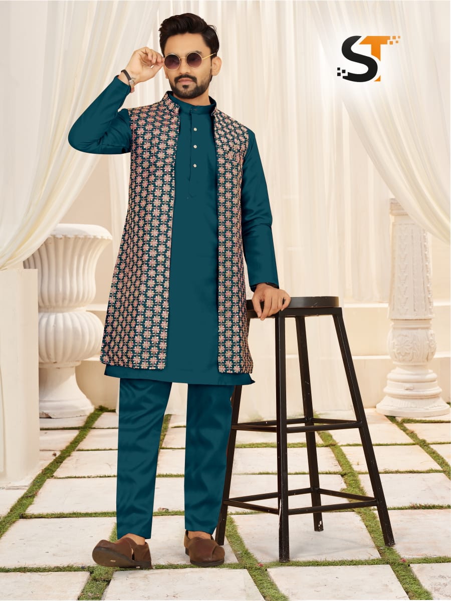 Heavy Banglori Silk Men's Kurta