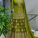 Pure Heavy Chinon Top Lehenga