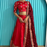 Festive Attire Red Lehenga Choli