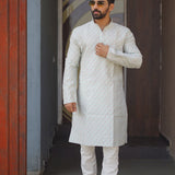 Presenting new heavy j-card silk with amboj work traditional kurtas