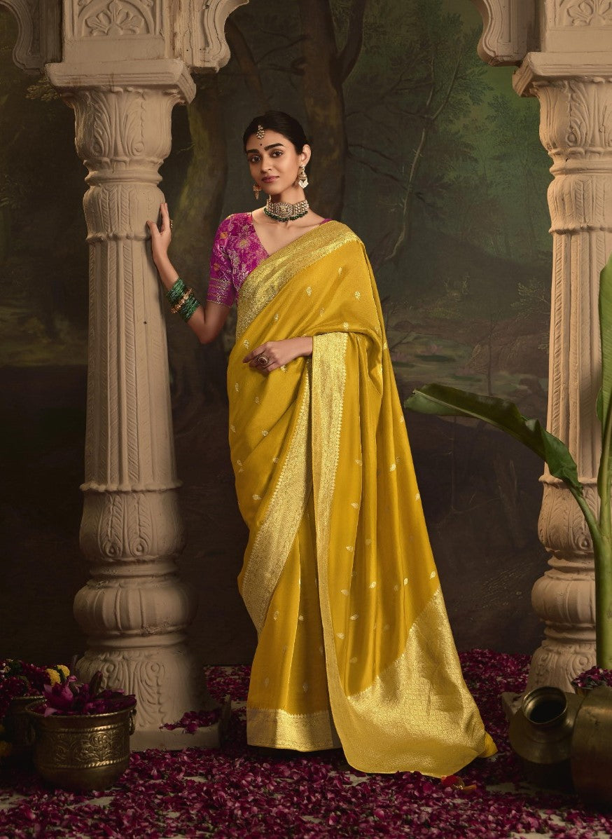 Pure Crepe Dola Silk Saree