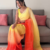 Crush Sequance  Beautifull Saree