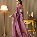 Embllished Satin Silk Saree