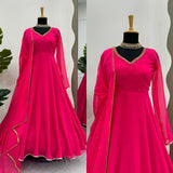 Designer  Pink Anarakali Gown Collection