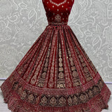 Designer Bridal Velvet Wedding Lehenga