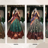 Elegant Jacquard Silk Lehenga