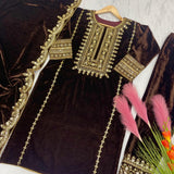 Heavy Pure Viscose Velvet Suit