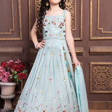 Partywear Kids Lahengha Choli Shrara collection