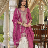 Seerat Stylish Chinon Plazzo Suit