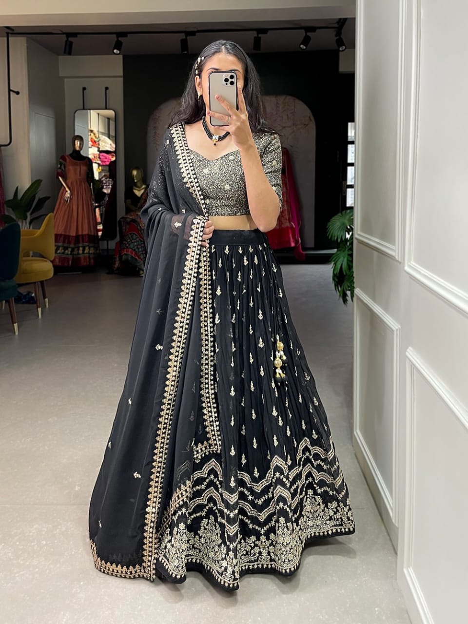 Stunning Sequnce Lahenga Choli