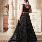 Black Sequnce Premium Bridal Lehenga