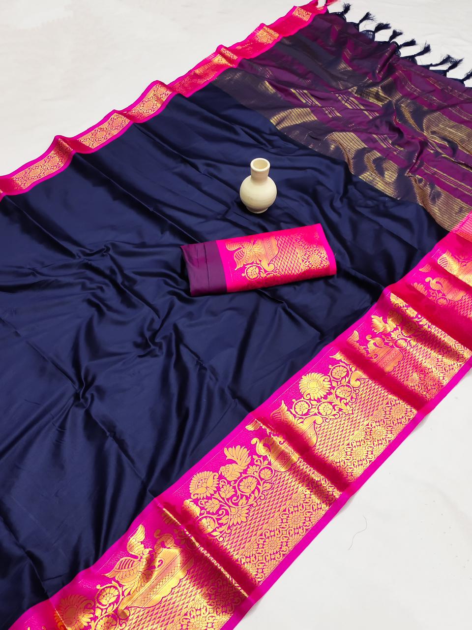 Exclusive Pure Cotton Silk Saree