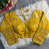 Heavy Dola Silk Saree Blouse