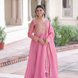 Designer Gold Crush Anarkali Gown