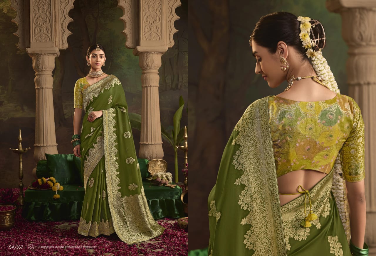 Traditional Bridal Dola Silk Saree