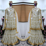 Launching New Designer Party Wear Look New 2 CoLour Sharara