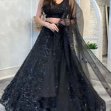 Black Beauty Sequeance Lehenga