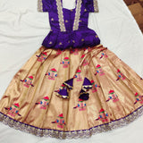 Paithani Silk Kids Lehenga Choli