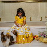 Beautifull Yellow Kids Lehenga Choli