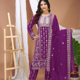 Designer Embroidered Georgette Suit