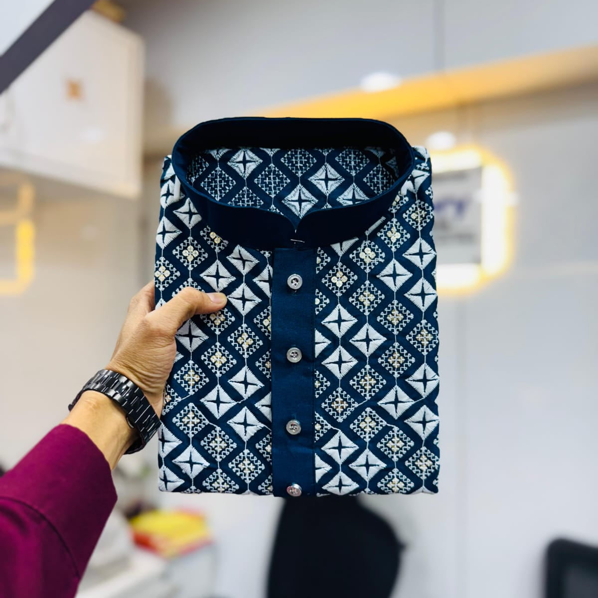 Classy Men's Embroidered Kurta