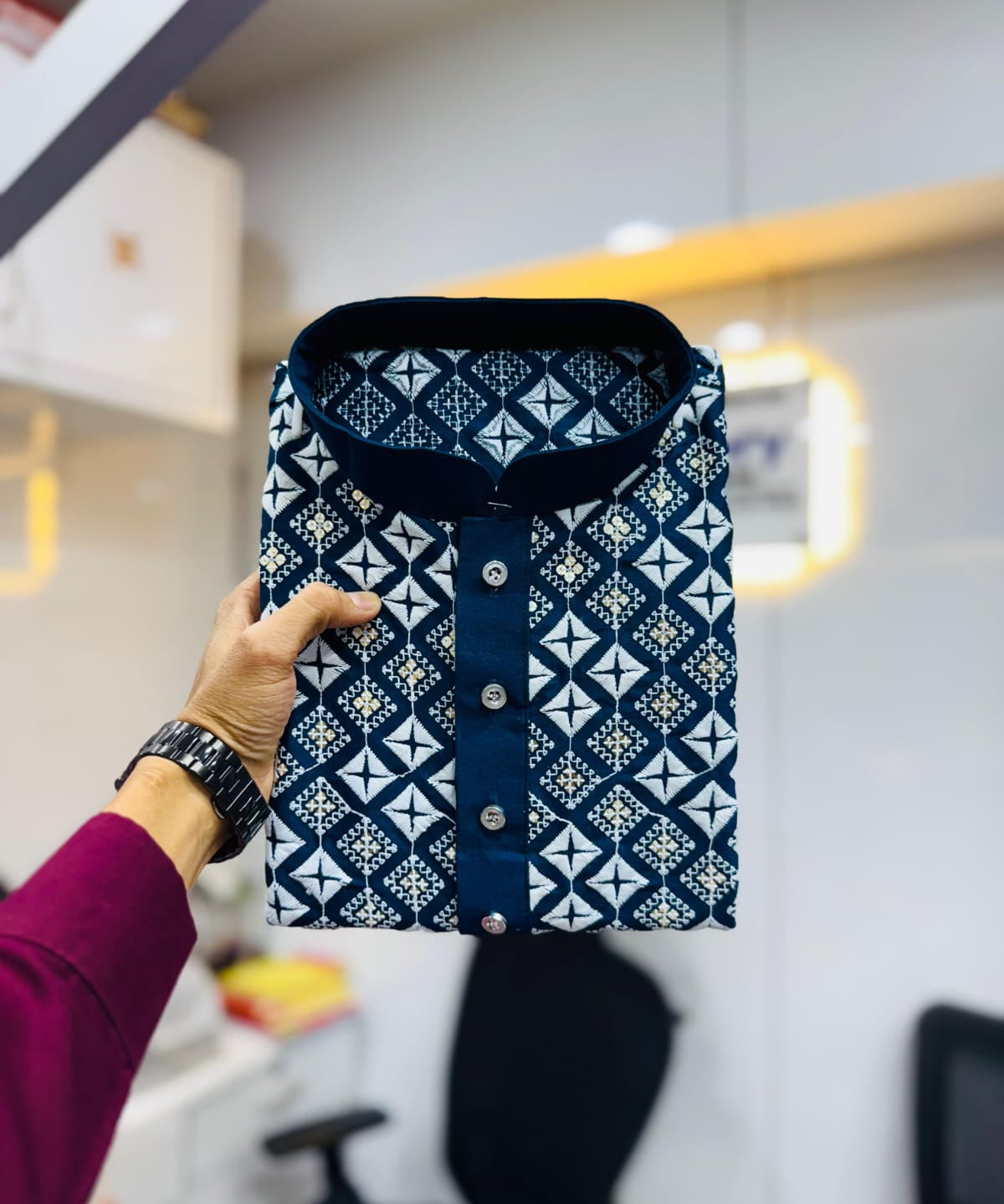 Classy Men's Embroidered Kurta