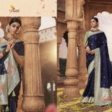 New arrival platinum silk saree