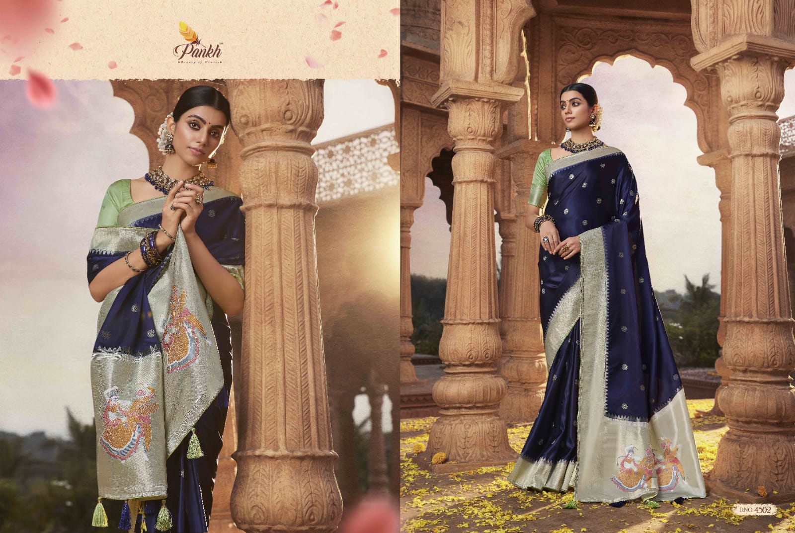 New arrival platinum silk saree