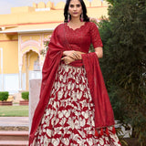 Ethnic Look Tussar Silk Lehenga