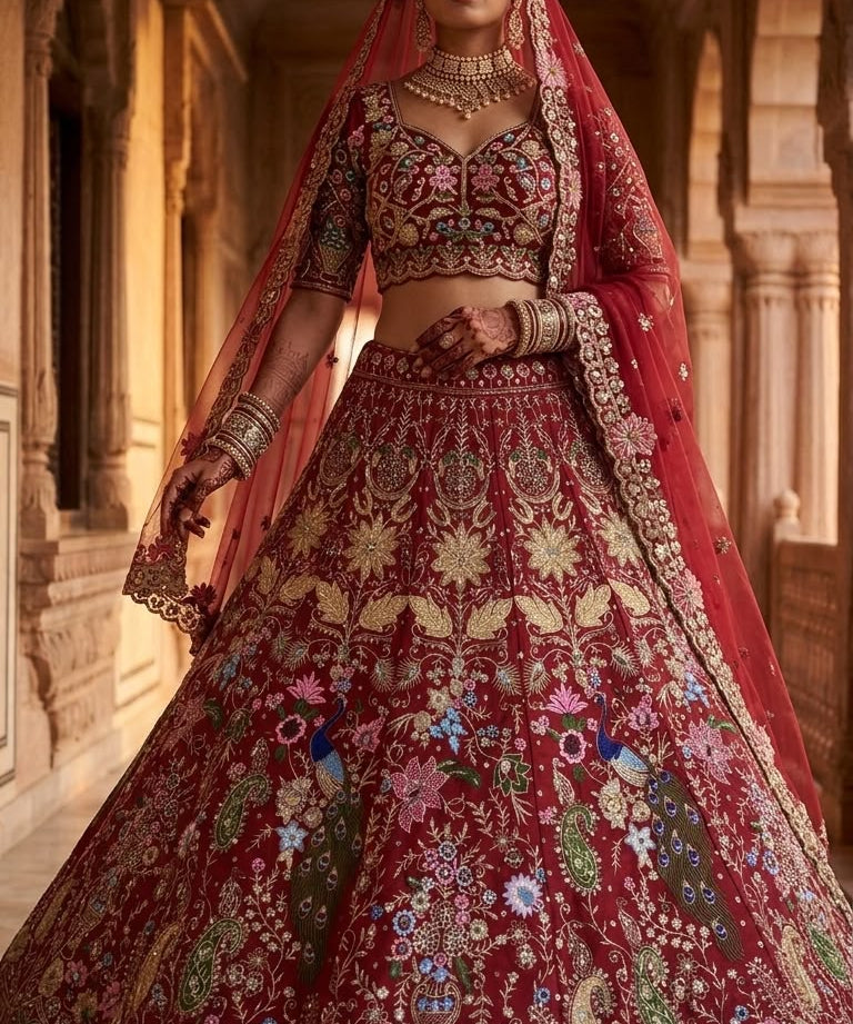 Royal Wedding Embroidered Lehenga
