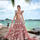 Bridal RoseGold Wedding Lehenga