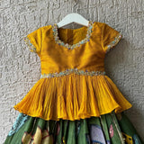 Kids's Kalam Kari Indo Lehenga