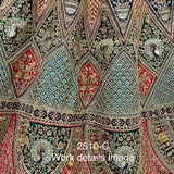 Multi Color Peacock Embroidered Designer Silk Lehengacholi