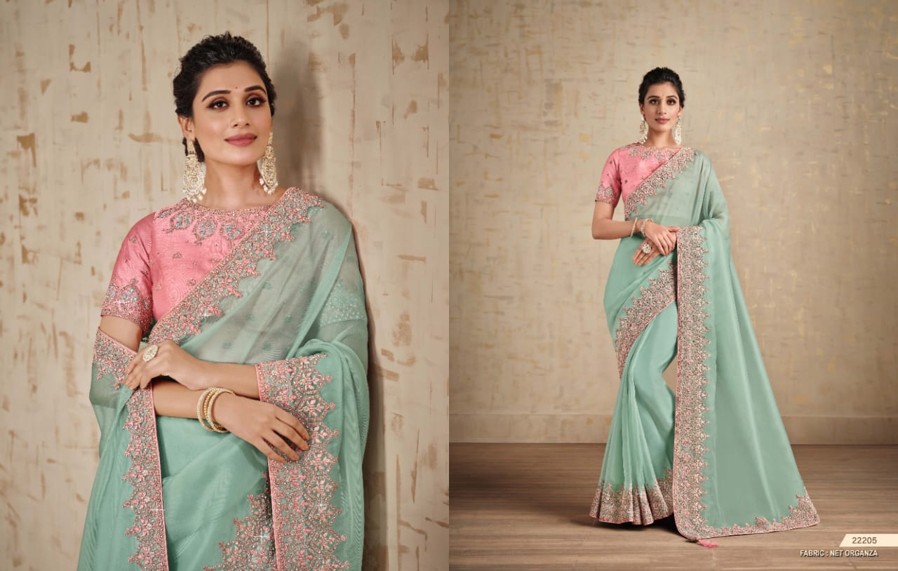 Partywear heavy saree collection