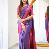 Beautiful Art Silk Jacquard Border Saree