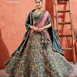 Heavy Wedding Bridal Velevt Lehenga