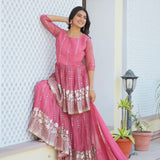 Festive Brid Embroidered Lehenga Sharara