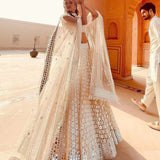 Beautiful Off white Lehenga Set