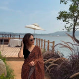 Designer Bold Meets Georgette Saree