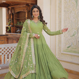 Faux Georgette  Anarkali Gown