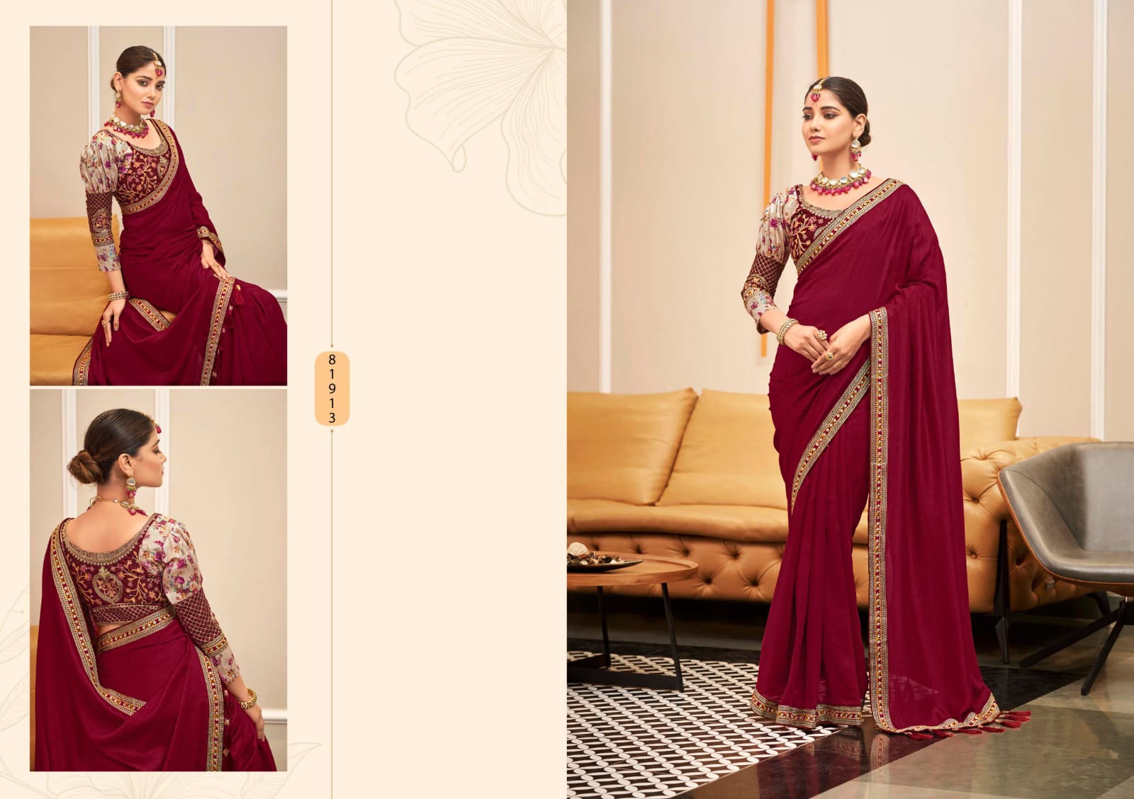 Festive Embroidered Saree Collection