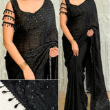 Black Dream Girl Sequence Saree