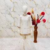 White Kids Silk Top Sharara