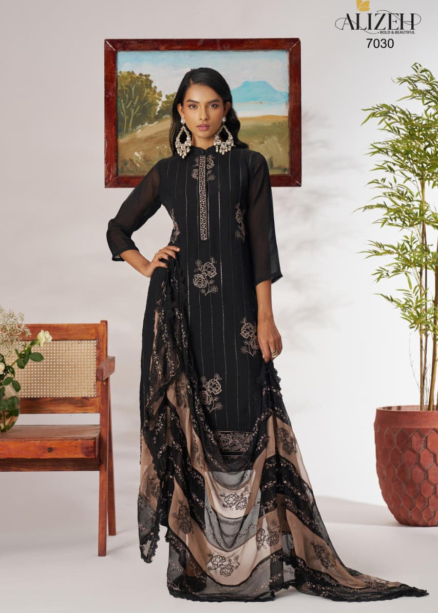 Luxury Ethnic Organza Suit