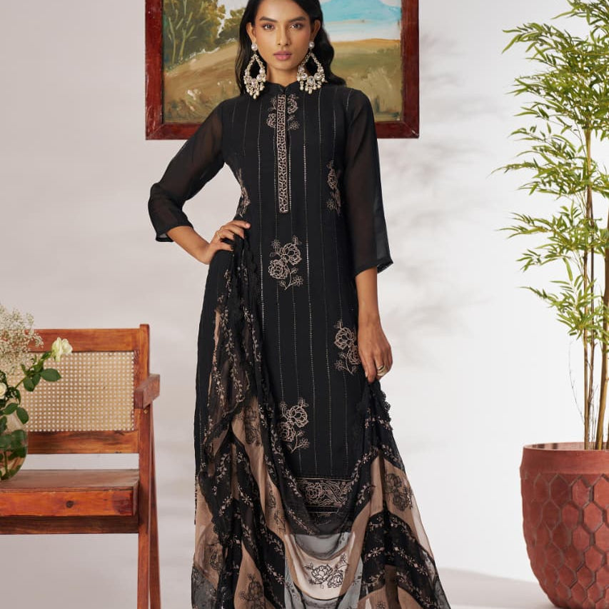 Luxury Ethnic Organza Suit