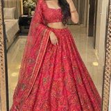 Premium Taby Silk Embroidered Lehenga
