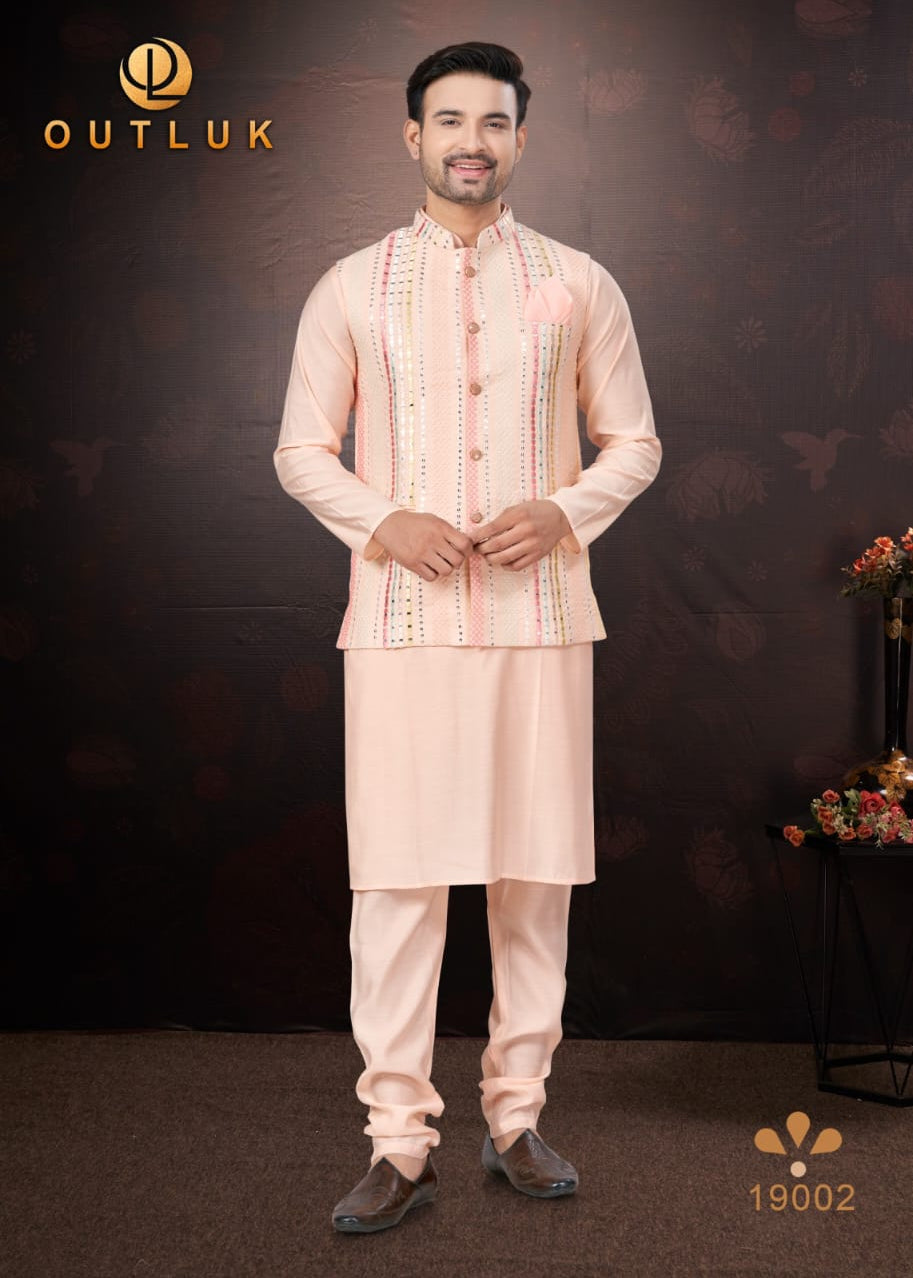 Wedding Modi Jacket Kurta Pajama