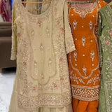 Shiny Party Wear Top Sharara
