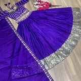 Royal Blue Festive Lehenga Choli